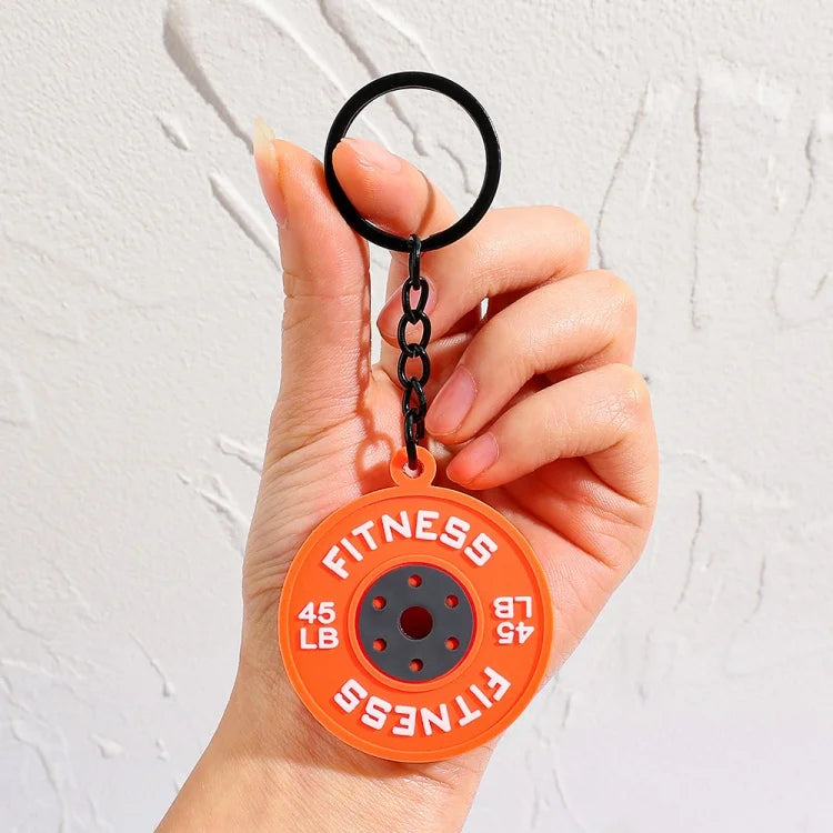 Fitness PVC Keychain Cute Bag Pendant for Women and Men Nice Cartoon Doll Rubber Keychain