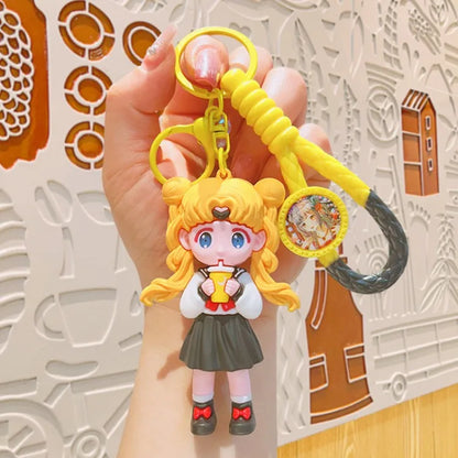 Beautiful Girl Keychain Doll Ornaments Exquisite Pendant Key Chain Creative Jewelry Gift Cartoon Wholesale