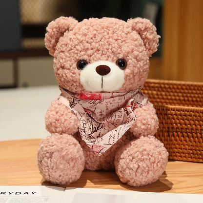 25cm High Quality Factory Wholesale Teddy Bear Series Multiple Kinds of Teddy Bears with Silk Scarves