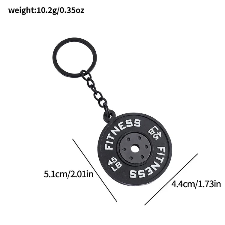 Fitness PVC Keychain Cute Bag Pendant for Women and Men Nice Cartoon Doll Rubber Keychain