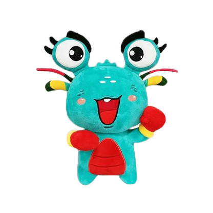 Q-Version Cute Crayfish Boxing Plush Toy Creative Fun Customization for Sports Events Cotton Fabric