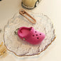 3D Mini EVA Keychain Plastic Foam Beach Hole Sandal Slipper Keychain Decoration Beach Shoe Keychain