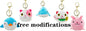 Manufacturer Experienced Custom Plush Charm Keychain Free Modifications No MOQ