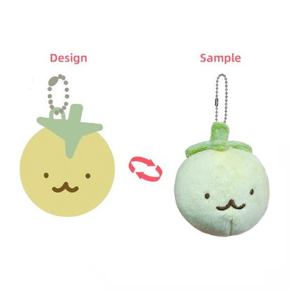 DIXIN Custom-made Mini Cute Plush Keychains From the Manufacturer  Pet Sound Pendant BB Meow Stuffed  Magnetic Cartoon Keychain