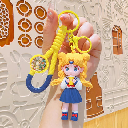 Beautiful Girl Keychain Doll Ornaments Exquisite Pendant Key Chain Creative Jewelry Gift Cartoon Wholesale