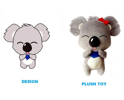 2023 Custom Plush Stuffed Toys with PP Cotton Filling From Artwork Drawing Illustrations