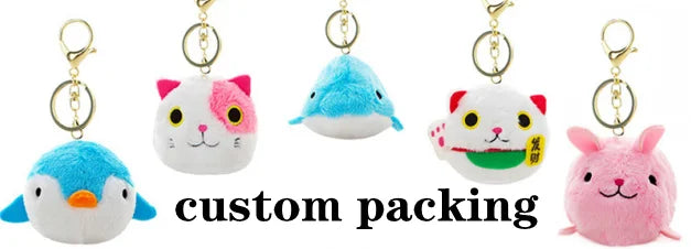 Manufacturer Experienced Custom Plush Charm Keychain Free Modifications No MOQ