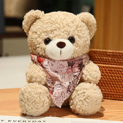 25cm High Quality Factory Wholesale Teddy Bear Series Multiple Kinds of Teddy Bears with Silk Scarves