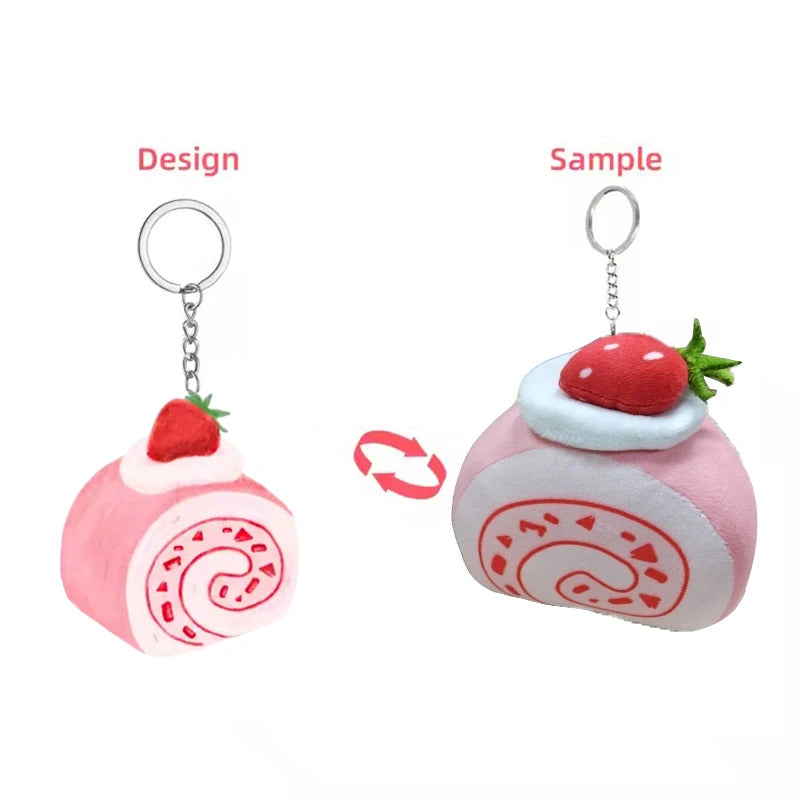 Low Moq Custom  Plush Figure Toys Keychain Lovely Chibi Cute with String Animal Soft Toy Popular Lifelike Stuffed Animal Toy