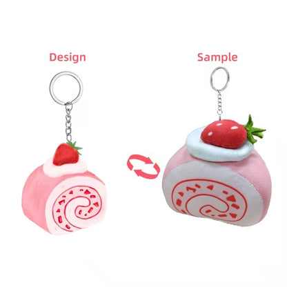 Low Moq Custom  Plush Figure Toys Keychain Lovely Chibi Cute with String Animal Soft Toy Popular Lifelike Stuffed Animal Toy