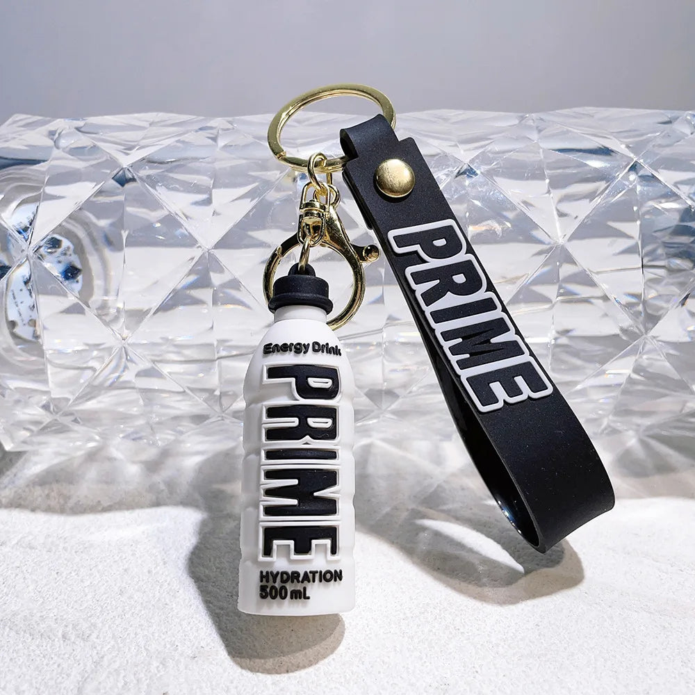 Wholesale 3D PVC Anime Prime Cartoon Keychain 3D Keychain Car Pendant Bag Toy Prime Drink Keychain