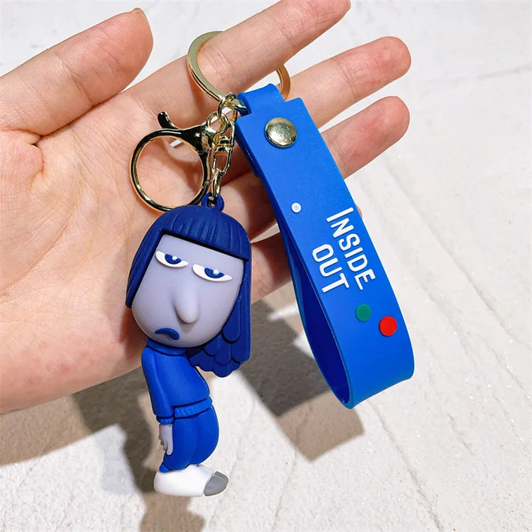 Insides Out Cartoon Keychain Car Keychain Pendant Anime Wholesale Small Gifts