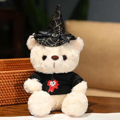 High Quality Creative Funny Soft Cute Halloween Teddy Bear Stuffed Plush Toys Halloween Decoration Gift