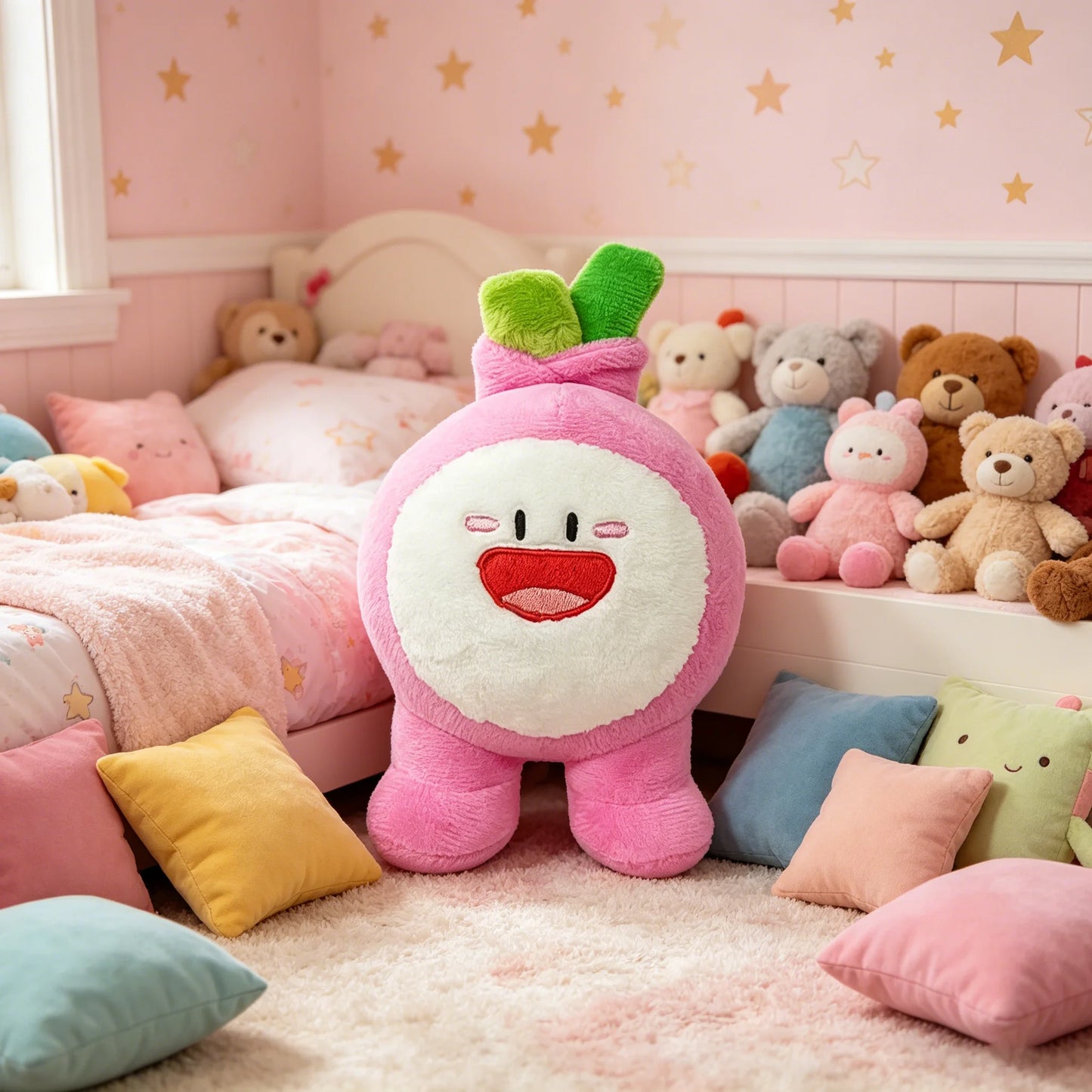 Custom Plush Toy Manufacturer's Personalized Onion Comfort Dolls for Infants Catering Toys Logo Embroidery Functional Upgrades