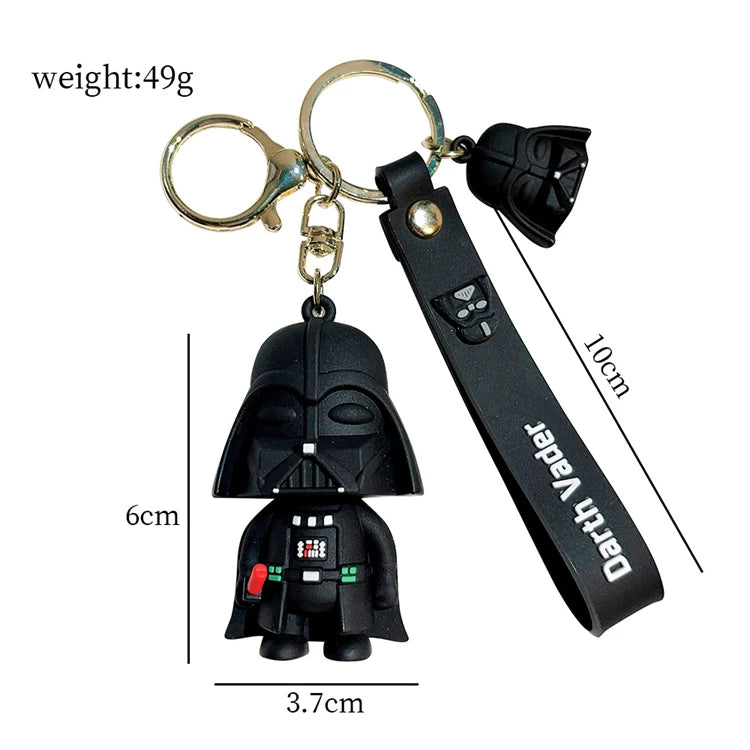 Wholesale 3D Keychain Darth Vaders Cartoon Doll Bag Pendant Small Hanging Accessories for Personality Small Gifts