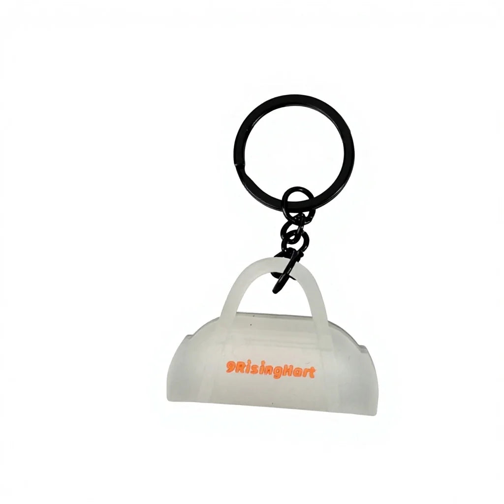 Hot Selling 3D Cartoon Gym Rubber Keychain Creative Anime 3D Yoga Bag Pendant Fitness Cool Key Chain