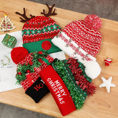 Style  New Year Snowman Sweater Hat Christmas Decorations Toys for Children
