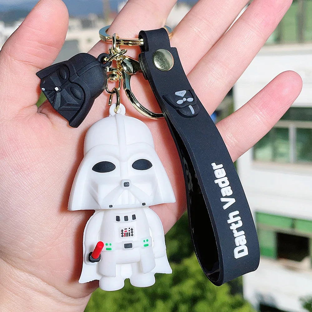Wholesale 3D Keychain Darth Vaders Cartoon Doll Bag Pendant Small Hanging Accessories for Personality Small Gifts