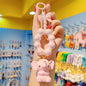 Cute Cartoon Crown for Carabiner Elephant Resin Keychain Stylish Rubber Doll with UV Printing Keychain for Girls Phone Charm