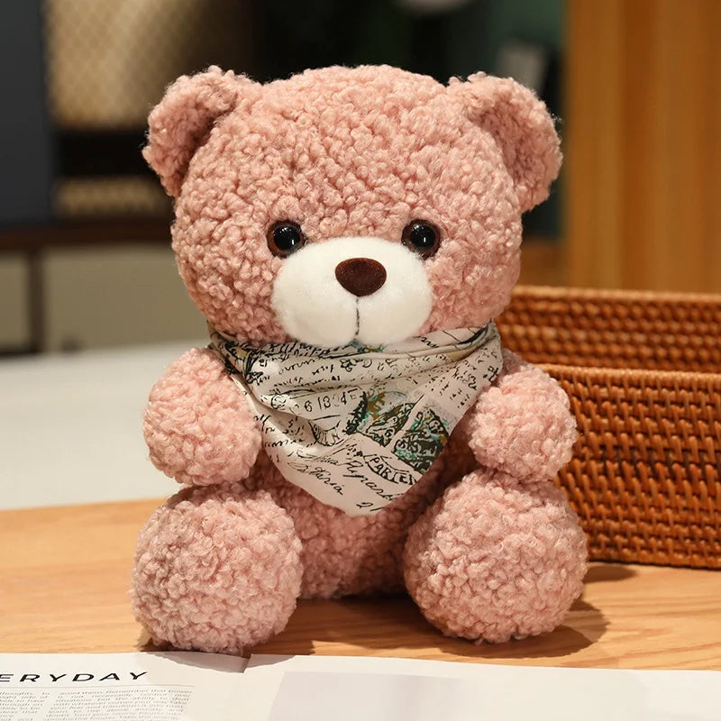 25cm High Quality Factory Wholesale Teddy Bear Series Multiple Kinds of Teddy Bears with Silk Scarves