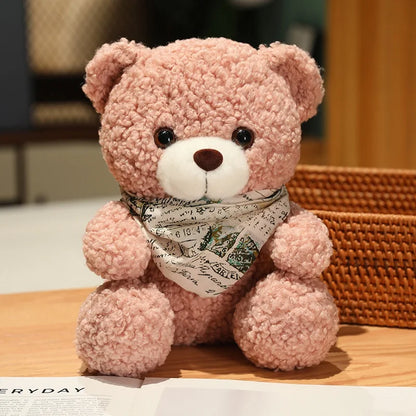 25cm High Quality Factory Wholesale Teddy Bear Series Multiple Kinds of Teddy Bears with Silk Scarves