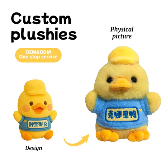 Factory Direct Customizable  IP Mascot Super Soft Kawaii Plush Toy Merchandise Fast Prototyping